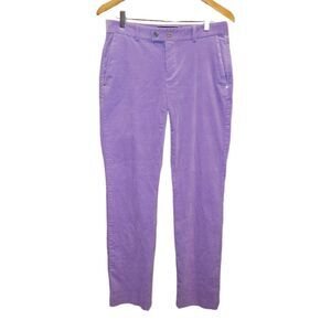 Ralph Lauren Golf Women's Purple Corduroy Regular Rise Pants 6
